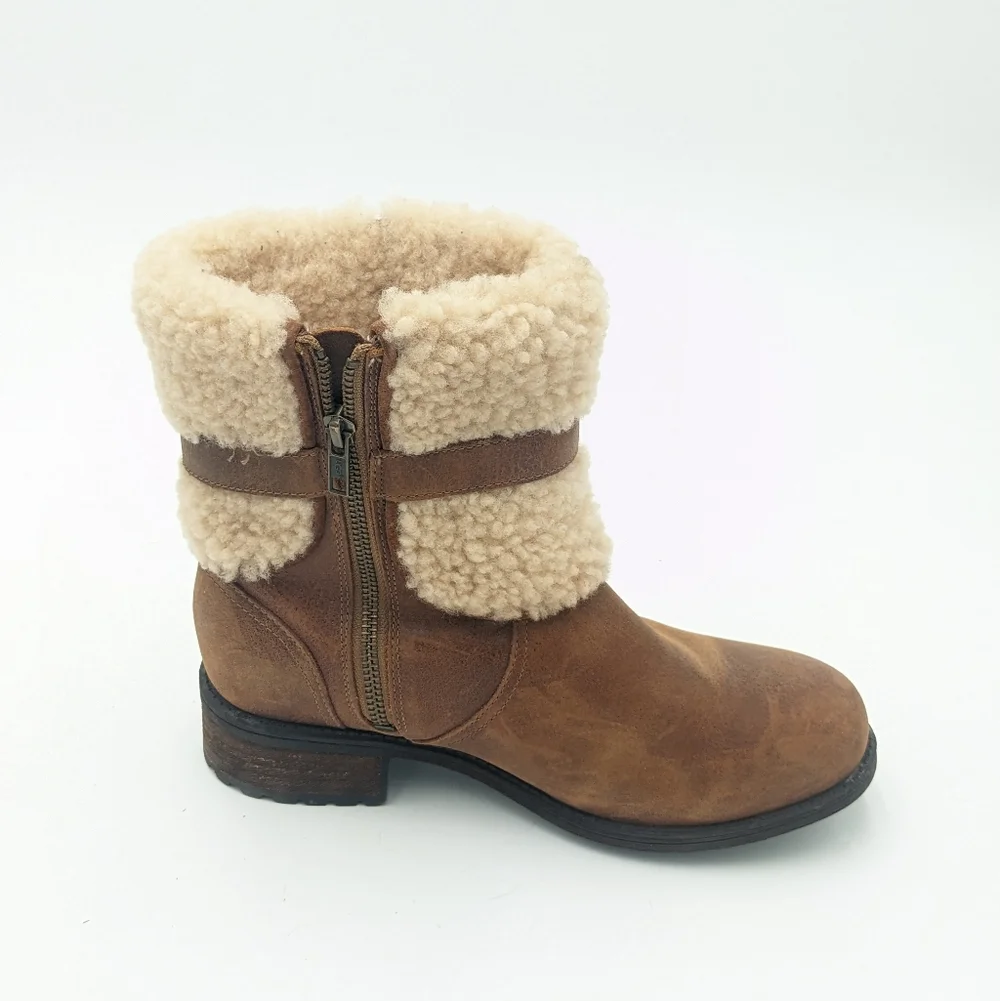 UGG Blayre II Leather And Shearling Boots